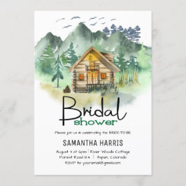 Brautparty Wasserfarbe Einladung