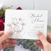 Brautparty Wasserfarbe (Elegantes Script, Weiß) Einladung