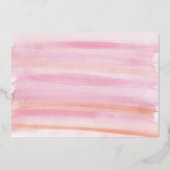 Brautparty Wasserfarbe Folieneinladung (Rückseite)