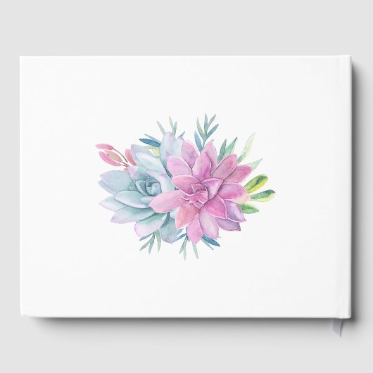 Brautparty Wasserfarbe Gästebuch (Rückseite)