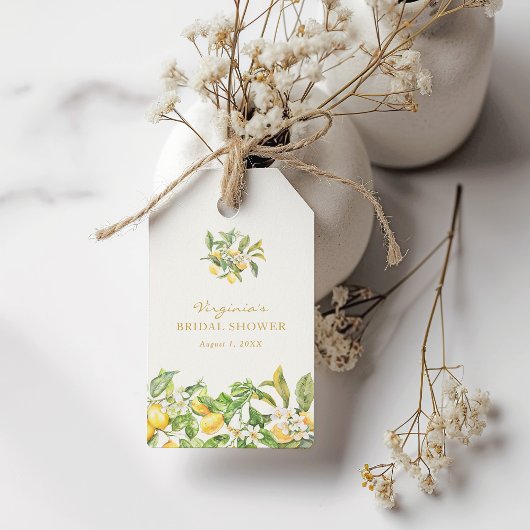 Brautparty Wasserfarbe Geschenkanhänger