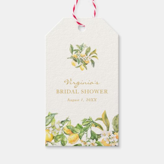 Brautparty Wasserfarbe Geschenkanhänger (Vorderseite)