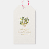 Brautparty Wasserfarbe Geschenkanhänger (Rückseite)