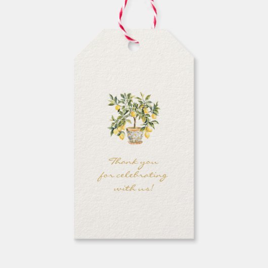 Brautparty Wasserfarbe Geschenkanhänger (Rückseite)