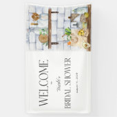 Brautparty Wasserfarbe Küche Banner (Vertikal)