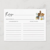 Brautparty Wasserfarbe Küche Postkarte (Vorderseite)