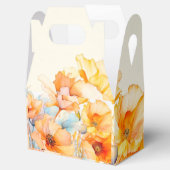 Brautparty Wasserfarbe Orange Poppy Bloom Geschenkschachtel (Geöffnet)