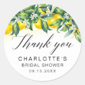 Brautparty Wasserfarbe Runder Aufkleber (Vorderseite)