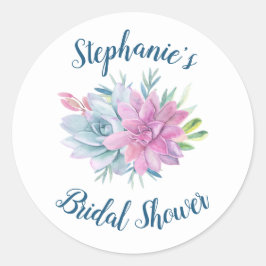 Brautparty Wasserfarbe Runder Aufkleber
