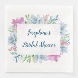 Brautparty Wasserfarbe Serviette