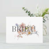 Brautparty Wasserfarben Einladung (Stehend Vorderseite)