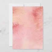 Brautparty Wasserfarben Einladung (Rückseite)