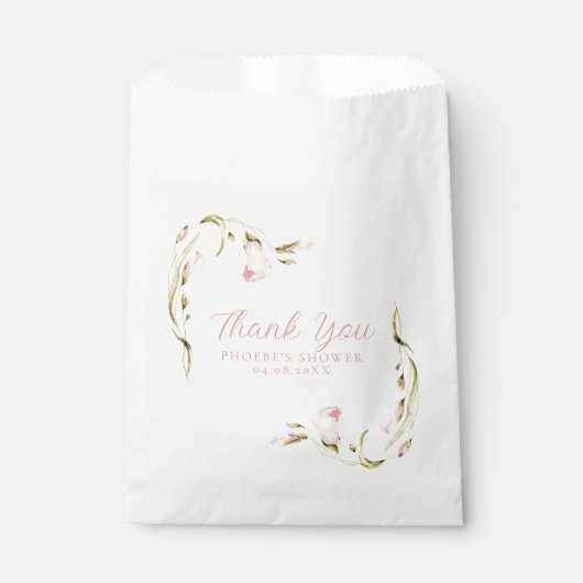 Brautparty Wasserfarben Geschenktütchen (Vorderseite)