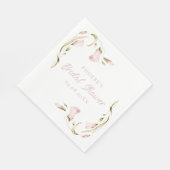 Brautparty Wasserfarben Serviette (Ecke)