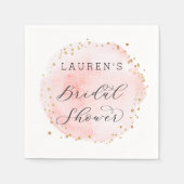 Brautparty Wasserfarben Serviette (Vorderseite)