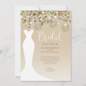 Brautparty Wasserfarben String Lights Lanterns Einladung (Vorderseite)