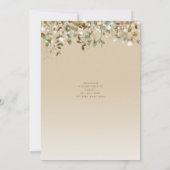 Brautparty Wasserfarben String Lights Lanterns Einladung (Rückseite)