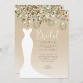 Brautparty Wasserfarben String Lights Lanterns Einladung (Vorne/Hinten)