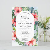 Brautparty Wasserfarben tropische Blume (Stehend Vorderseite)