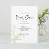 Brautparty Wasserfarbener Frühling Einladung (Stehend Vorderseite)