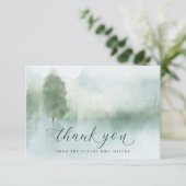 Brautparty Wasserfarbener Treppensee Dankeskarte (Stehend Vorderseite)
