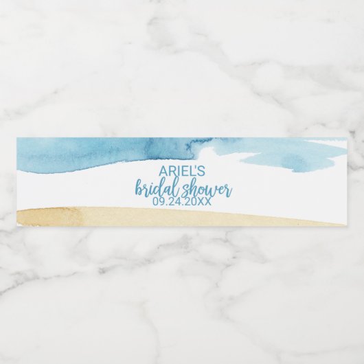 Brautparty Wasserflaschenetikett (Einzelnes Label)