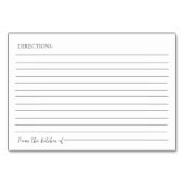 Brautparty Watercolor Brownie Tischnummer (Rückseite)