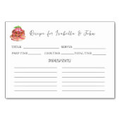 Brautparty Watercolor Brownie Tischnummer (Vorderseite)