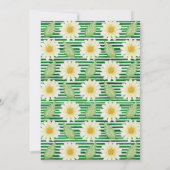 Brautparty "Watercolor Daisy Floral" Einladung (Rückseite)