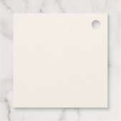 Brautparty: Watercolor Floral Geschenkanhänger (Rückseite)