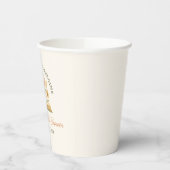 Brautparty: Watercolor Floral Pappbecher (Links)