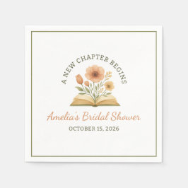 Brautparty: Watercolor Floral Serviette