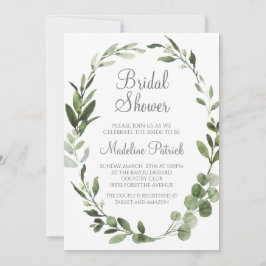 Brautparty "Watercolor Greenery" Einladung