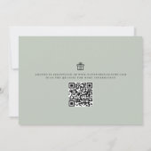 Brautparty Watercolor Greenery Eukalyptus Einladung (Rückseite)