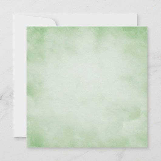 Brautparty "Watercolor Jasmine" und "Greenery" Einladung (Rückseite)