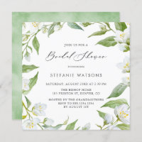 Brautparty "Watercolor Jasmine" und "Greenery"
