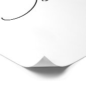 Brautparty "Watercolor Sunflower" Willkommen Poster (Ecke)