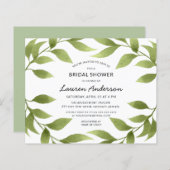 Brautparty Watercolor Willow Blätter Wreath (Vorne/Hinten)