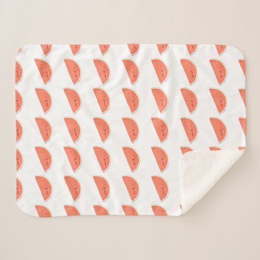 Brautparty Watermelon Sherpadecke (Vorderseite (Horizontal))