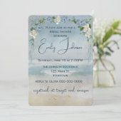 Brautparty Wedding Arch mit Starfish Einladung (Stehend Vorderseite)