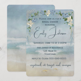 Brautparty Wedding Arch mit Starfish Einladung