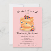 Brautparty Wedding Brunch Pancakes Einladung (Vorderseite)