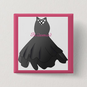 Brautparty Wedding Dress Bridesmaid Button Button