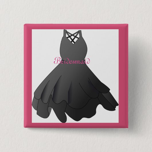 Brautparty Wedding Dress Bridesmaid Button Button (Vorderseite)