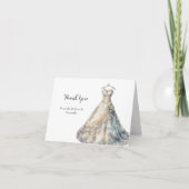 Brautparty Wedding Dress Danke, Cards Dankeskarte (Vorderseite)