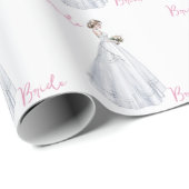 Brautparty Wedding Dress Geschenkpapier (Rolleneckpunkt)