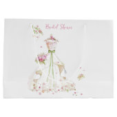Brautparty Wedding Dress Große Geschenktüte (Rückseite)