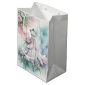 Brautparty Wedding Dress Mittlere Geschenktüte (Vorderseite Schrägansicht)