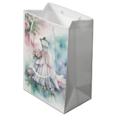 Brautparty Wedding Dress Mittlere Geschenktüte (Rückseite Schrägansicht)