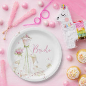 Brautparty Wedding Dress Pappteller (Party)